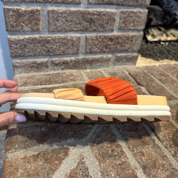 SOREL Roaming Two Strap Slide Sandal Limited Edition x prAna Orange sz 10.5M #22 - Picture 10 of 16